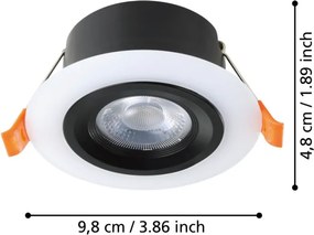 Eglo CALONGE 900914 Beépíthető spotlámpa 1x4,8W/LED 3000K 620lm IP20