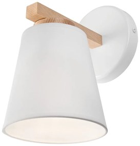 Fehér fali lámpa ø 15 cm Ellie – LAMKUR