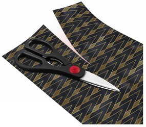 Ragnar fekete-aranyszínű dekorációs bútortapéta - Ambiance