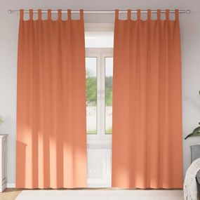 Függönyök függönyökkel 2 pcs Terrakotta 225x140cm Poliészter