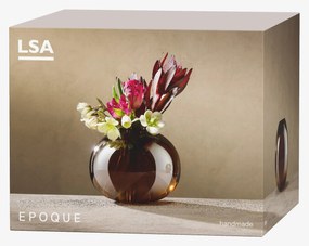 Epoque váza, magasság 13,5 cm, fényes borostyán - LSA international
