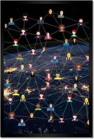 Poszterek keretben 40x60 Népesség világnapja