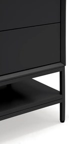 Fekete éjjeliszekrény Platt – Teulat