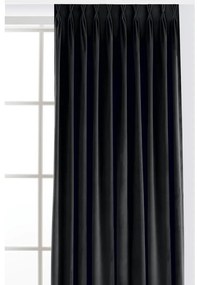 Fekete bársony dimout (részleges sötétítő) függöny 140x250 cm Velto – Filumi