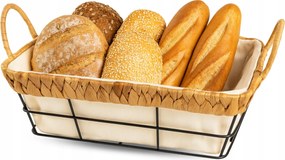 Téglalap Alakú Kenyértartó Kosár Béléssel 28,5x22,5