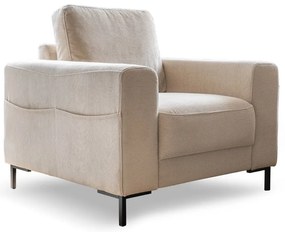 Bézs kordbársony fotel Lofty Lilly – Miuform