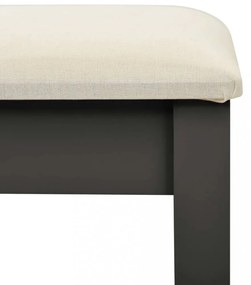 szürke császárfa MDF fésülködőasztal ülőkével 65x36x128 cm