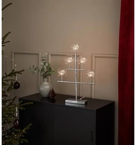 Markslöjd 704820 - Karácsonyi gyertyatartó MAESTRO 5xE5/0,8W/230/12V króm