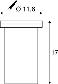SLV 228430 DASAR Kültéri Talajba Építhető Lámpa Rozsdamentes acél GU10 IP67