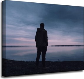 Vászonkép Természet Tó Nyugat 50x40 cm