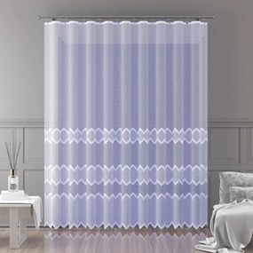 Mg Függöny jacquard 618/338 Fehér 350x240cm Kész Szalaggal Skr