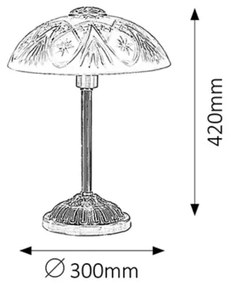 Rabalux 8634 - Asztali lámpa ANNABELLA 1xE14/40W/230V