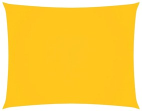 sárga téglalap alakú oxford-szövet napvitorla 4 x 6 m