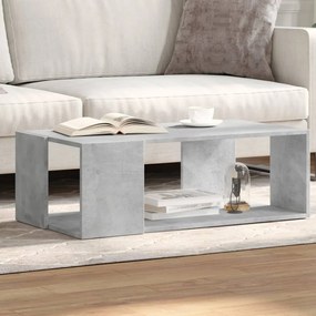 Betonszürke szerelt fa dohányzóasztal 89,5 x 48 x 30 cm