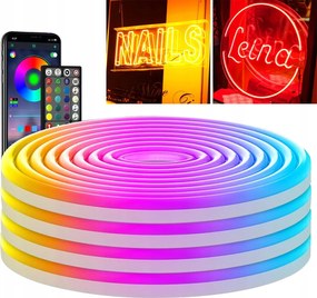 Rgb Led szalag 5m IP65 Távirányító Alkalmazás Neon Dekoratív Vízálló