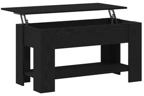 Fekete Tölgy Kávézóasztal - 101x49x52 cm Műanyagból készült
