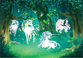 Tapéta Lányoknak Unikornisok Fantasy Fotótapéta Gyerekeknek 368x254
