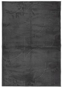 IZA antracit rövid szálú skandináv stílusú szőnyeg 140 x 200 cm