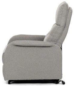 Elektromos vezérlésű krém szövet dönthető fotel. TV-5482 CRM2