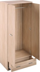 Szekrény 2D1S, sonoma tölgy, TOPTY TYP 30