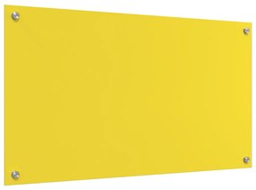 Konyhai Fali Csempe Sárga 90x50x0,6 cm Edzett Üveg