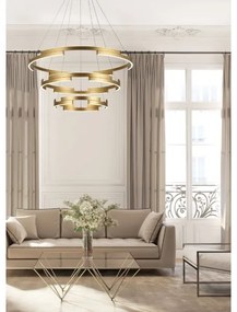 Redo 01-3181 - LED Dimmelhető csillár zsinóron CASTLE LED/80W/230V arany