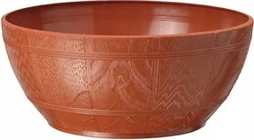 Faszerű tál 30cm Terrakotta Fagyálló műanyag virágtartó