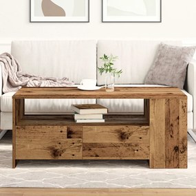 Kávézóasztal Öreg Fa 102x55x43,5 cm Mérnöki Fa
