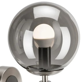 Fali lámpa ROLLO 1xE14/5W/230V matt króm/füstös