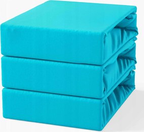 Gumis lepedő 200x220 Frottír Türkiz