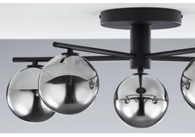 Jupiter 2048 - Felületre szerelhető csillár PRATO 5xG9/14W/230V fekete/füstszürke