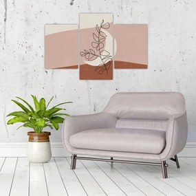 Kép - Boho levelek N⁰2 (90x60 cm)