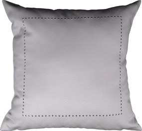 Glamour díszpárnahuzat 40x40 strasszokkal, szürke