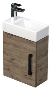 SAT Cube Way Fürdőszobaszekrény mosdóval 40x47,5x20 cm Wellington tölgy matt CUBE320401DCDW