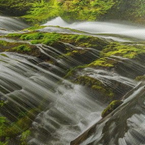 Kép - Vízesés, Wind River Valley (120x50 cm)