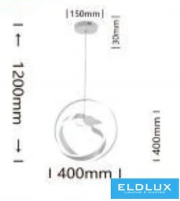 ELDLUX A51-BF Modern Led Függesztett Lámpa IP20