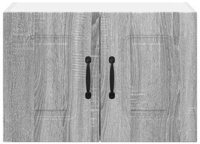 Fali konyhaszekrény 2 pcs Szürke Sonoma 60 x 31 x 40 cm Faanyag