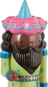 X-MAS dekor figura király zöld 20 cm