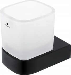 Nimco Nikau Black falra szerelhető fogkefe tartó matt üveg Nkc 30058C-90