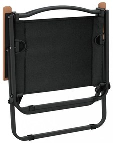 2 db fekete oxford szövet camping szék 54 x 43 x 59 cm