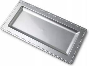 Dekorációs tányér Blanche Silver gyertya alá pr