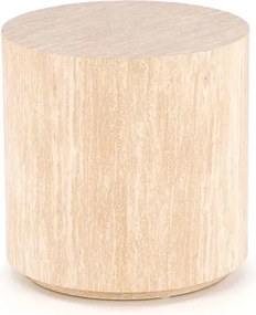 Novula kerek dohányzóasztal 45 cm - travertin