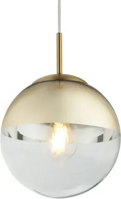 Globo 15855 Függeszték metál arany, üveg átlátszó,arany, ø: 200, Foglalat típusa:1xE27 60W 230V