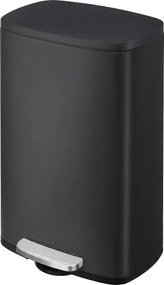 SONGMICS pedálos konyhai szemetes, 50L, lágy záródás, fekete