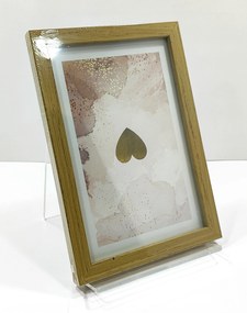 Képkeret. 10 CM X 15 CM. Lábbal És Felakasztható.fa Számla