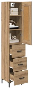 Magasfiú fiókkal Artisan tölgy 34,5 x 34 x 180 cm Faanyag
