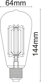 Globo 11399 Fényforrás LED, Ø:64, H:140, tartozék: 1xE27 LED 7W 230V, 800lm, 3000K