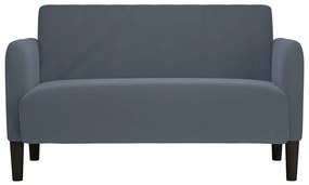 sötétszürke bársony loveseat kanapé 109 cm