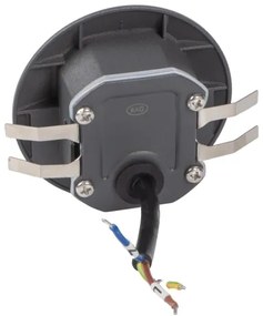 Kanlux 39125 - EXIN LED lépcsőlámpa mozgásérzékelővel, 2,5W/230V, 3000K, IP65, antracit, kerek