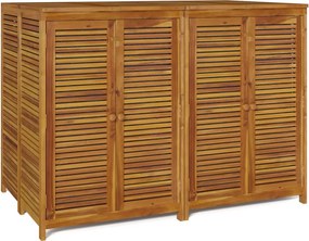 vidaXL tömör akácfa kerti tárolóláda 140 x 87 x 104 cm
